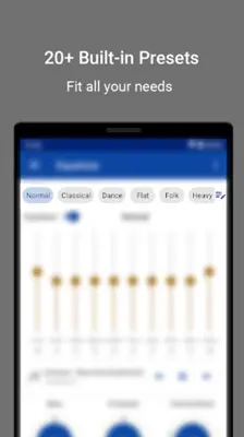 EQ+ Equalizer & Bass Booster android App screenshot 4
