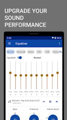 EQ+ Equalizer & Bass Booster android App screenshot 5